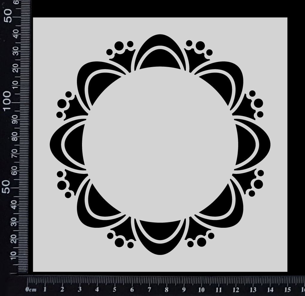 Princess Frame - Stencil - 150mm x 150mm