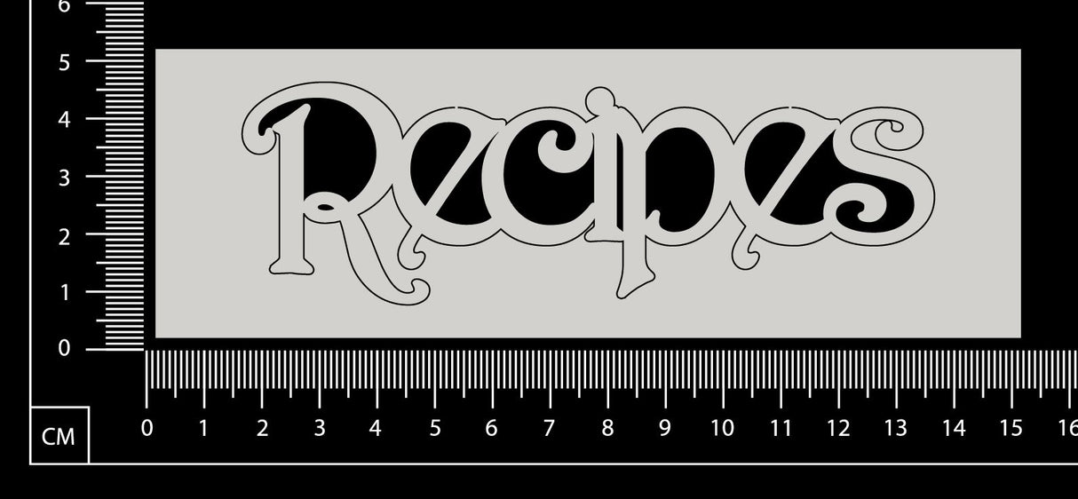 Recipes - White Chipboard