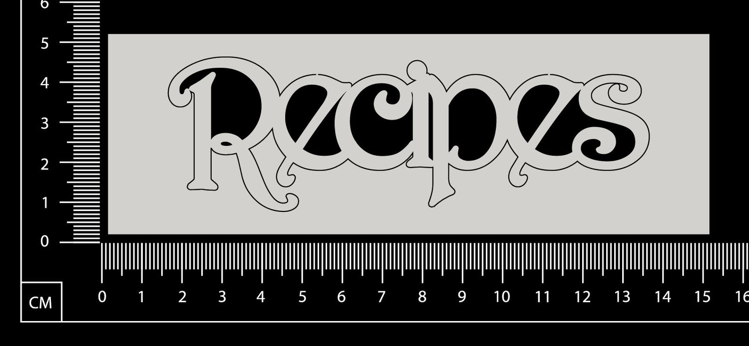 Recipes - White Chipboard