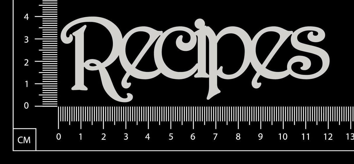 Recipes - White Chipboard