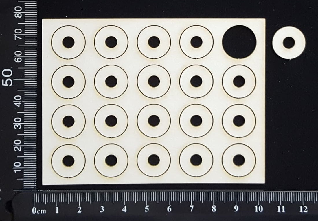 Reinforcement Rings - White Chipboard