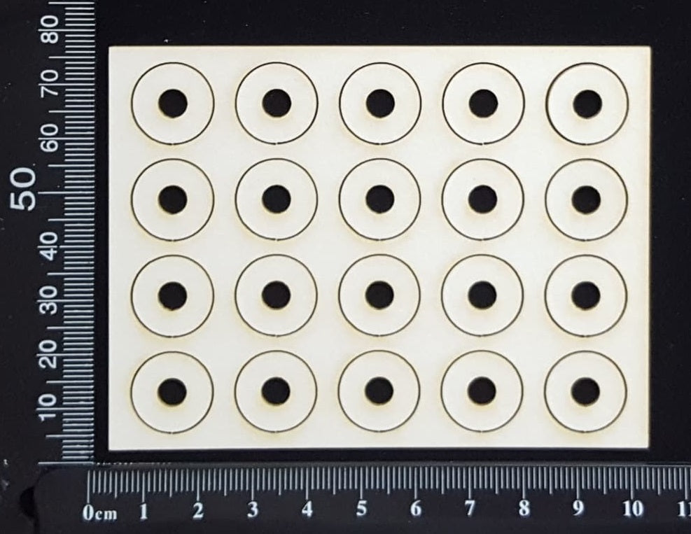 Reinforcement Rings - White Chipboard