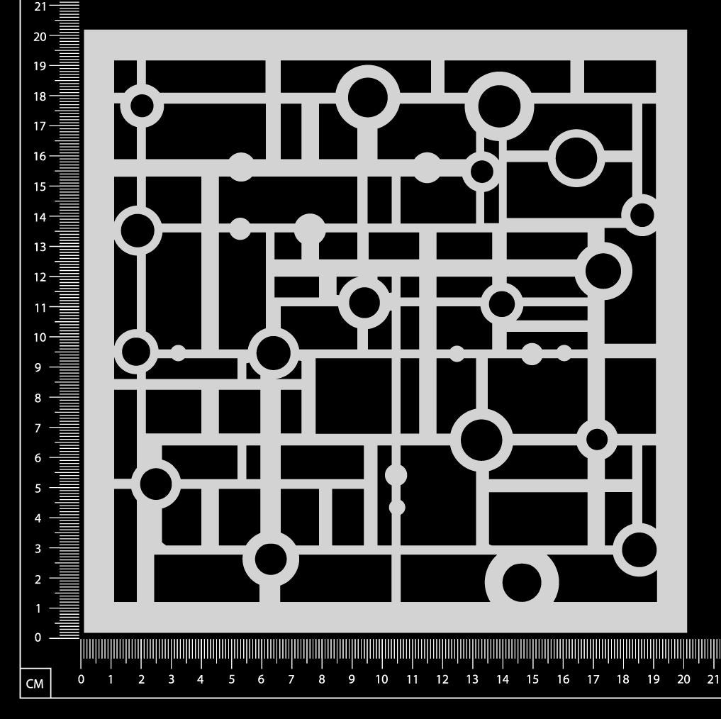 Retro Mesh - Stencil - 200mm x 200mm