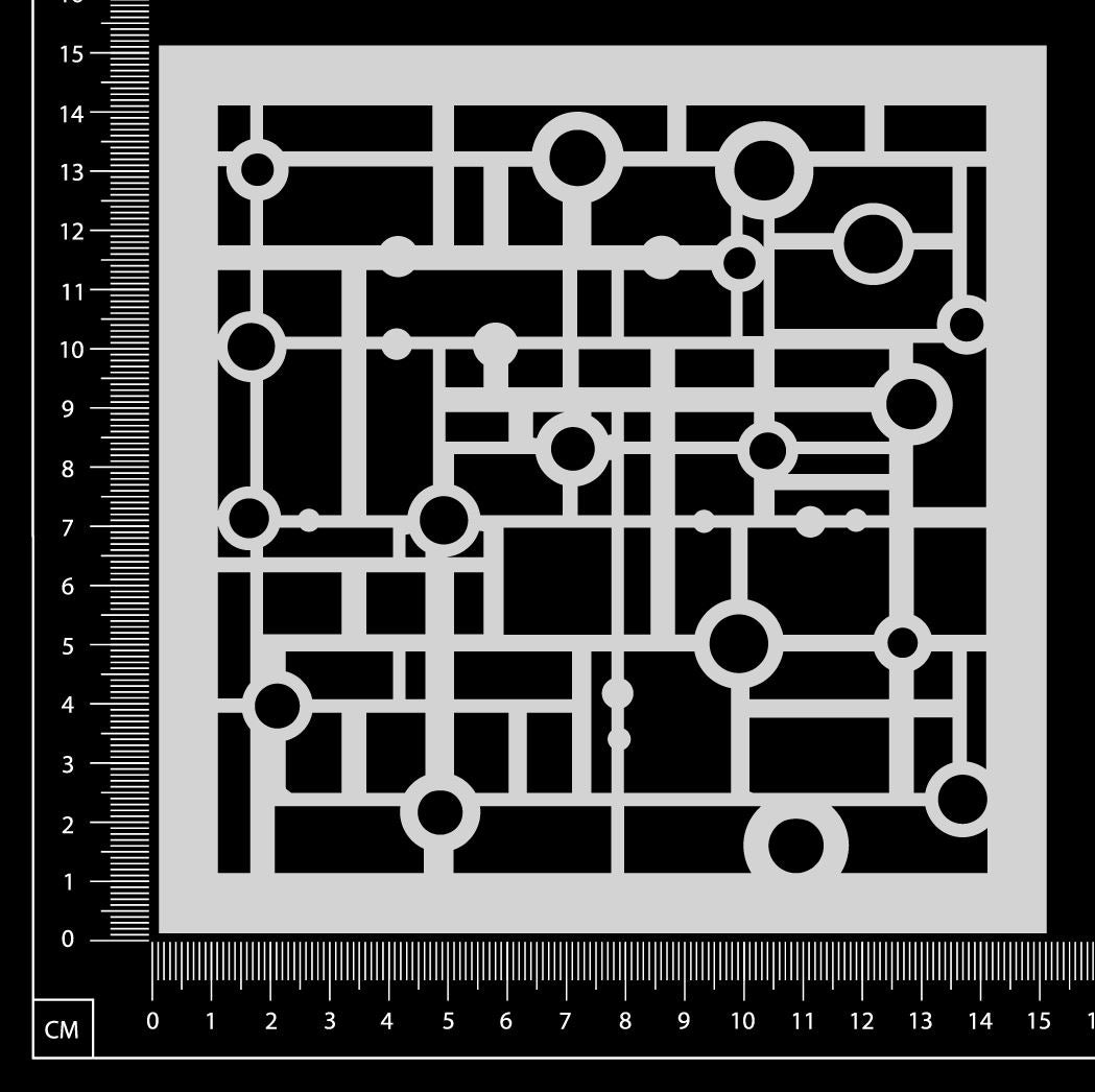 Retro Mesh - Stencil - 150mm x 150mm