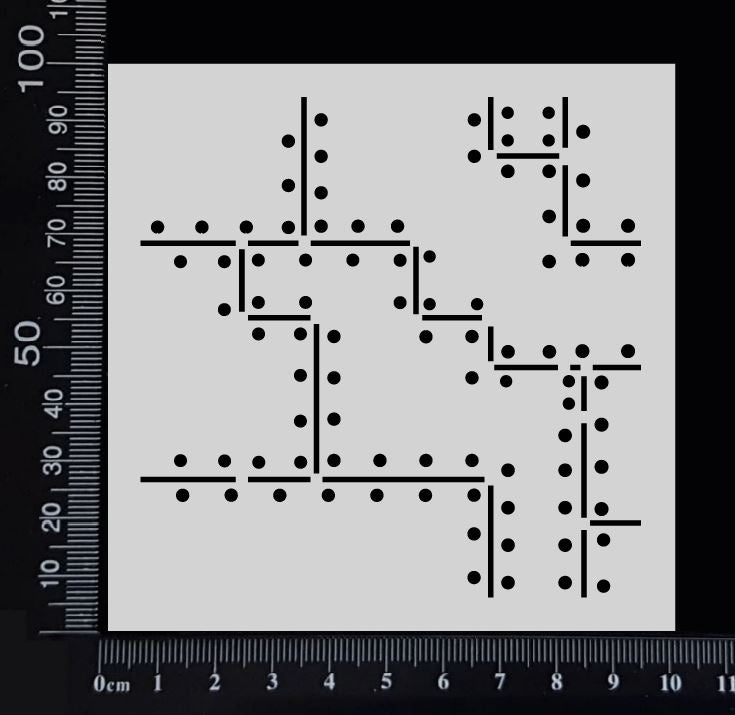 Riveted Steel - Stencil - 100mm x 100mm