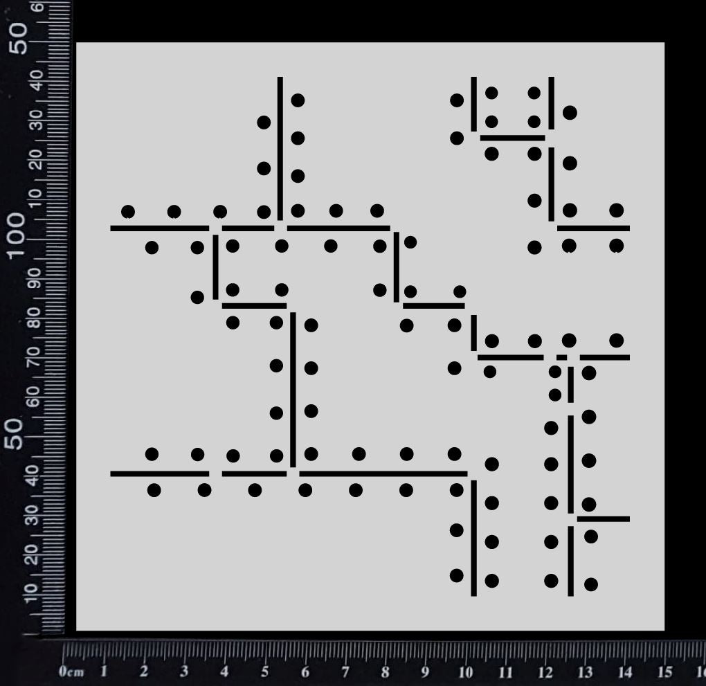 Riveted Steel - Stencil - 150mm x 150mm