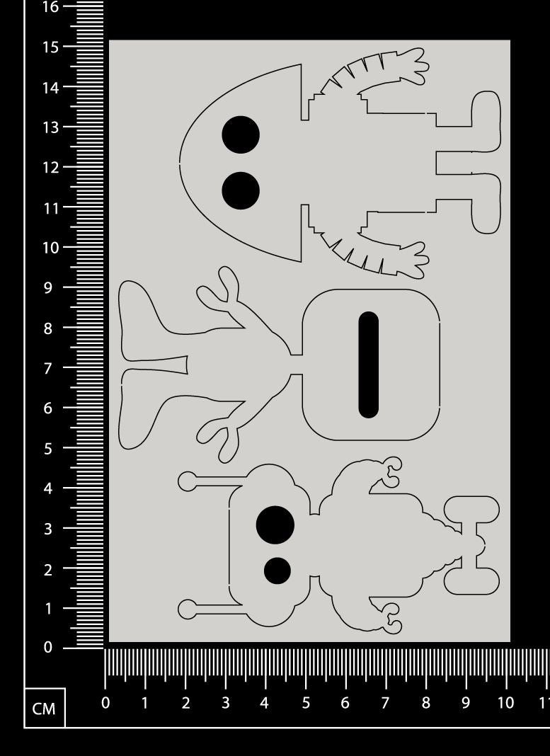 Robots - White Chipboard