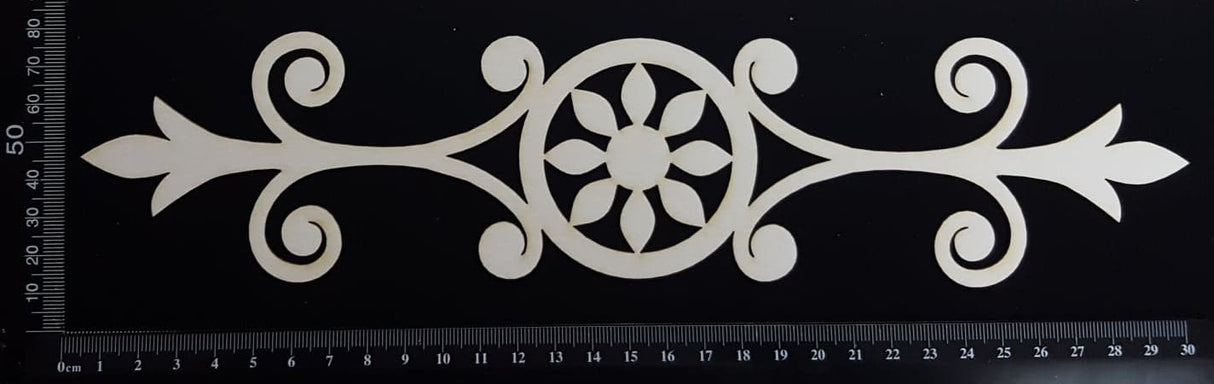 Ruby Border - A - Large - White Chipboard