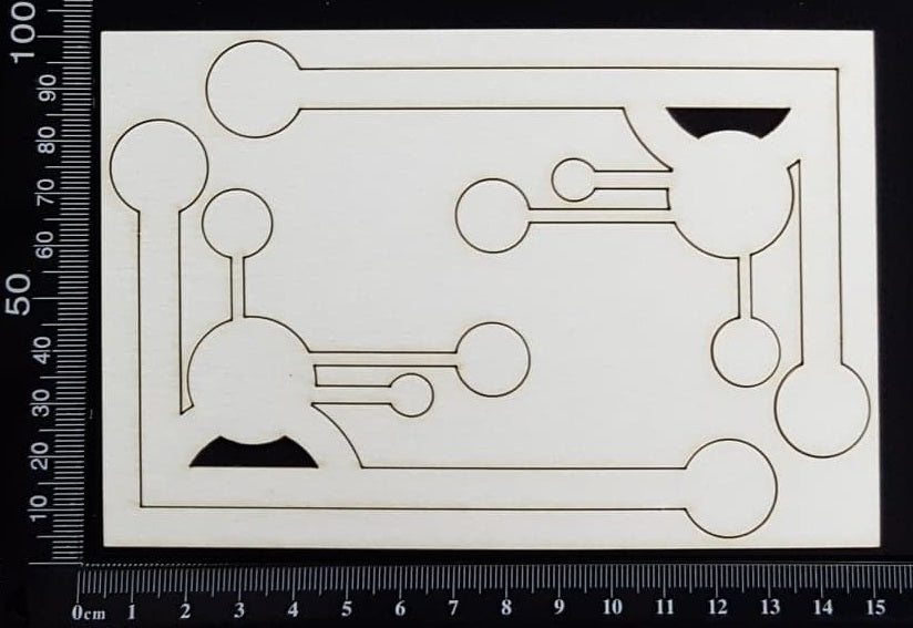 Retro Corners Set - White Chipboard