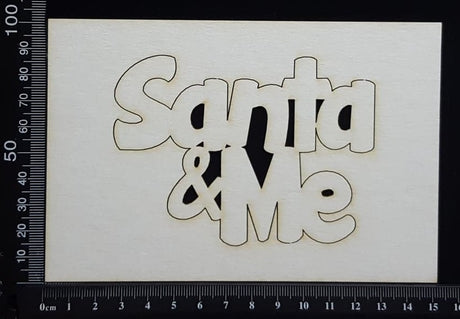 Santa & Me - White Chipboard