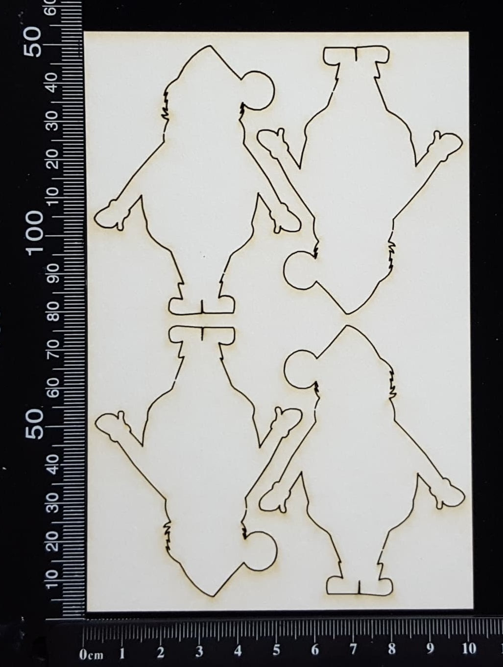 Santa Set - White Chipboard