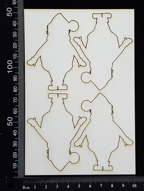 Santa Set - White Chipboard