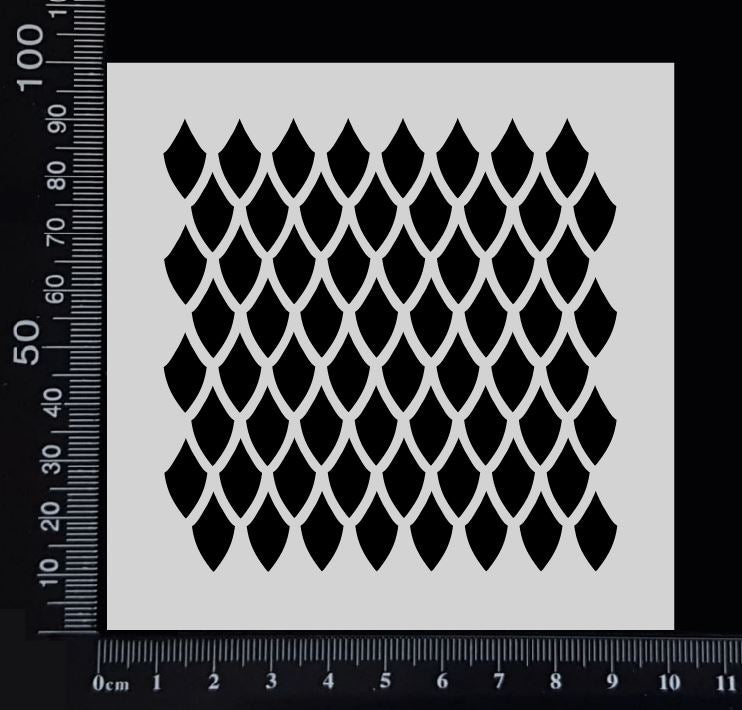 Scales - Stencil - 100mm x 100mm