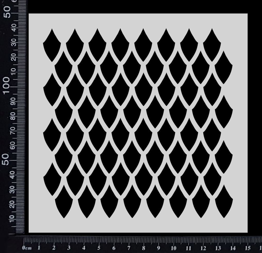 Scales - Stencil - 150mm x 150mm