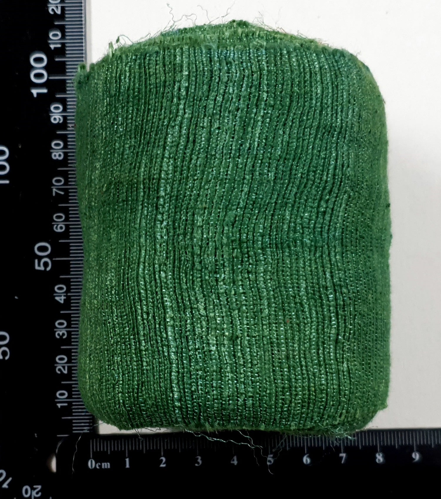 Silk Noil Fabric Roll - Sea Glass
