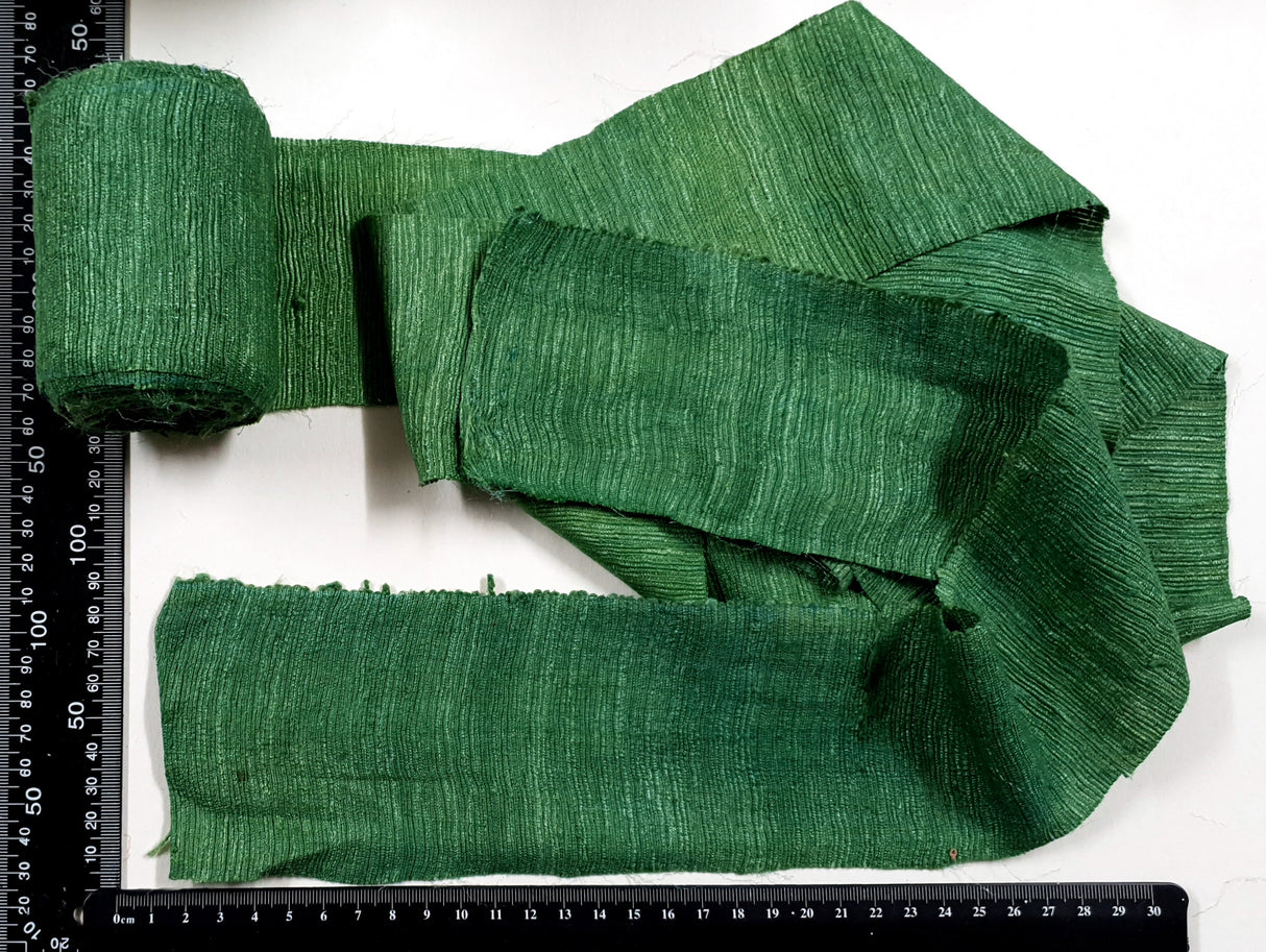 Silk Noil Fabric Roll - Sea Glass