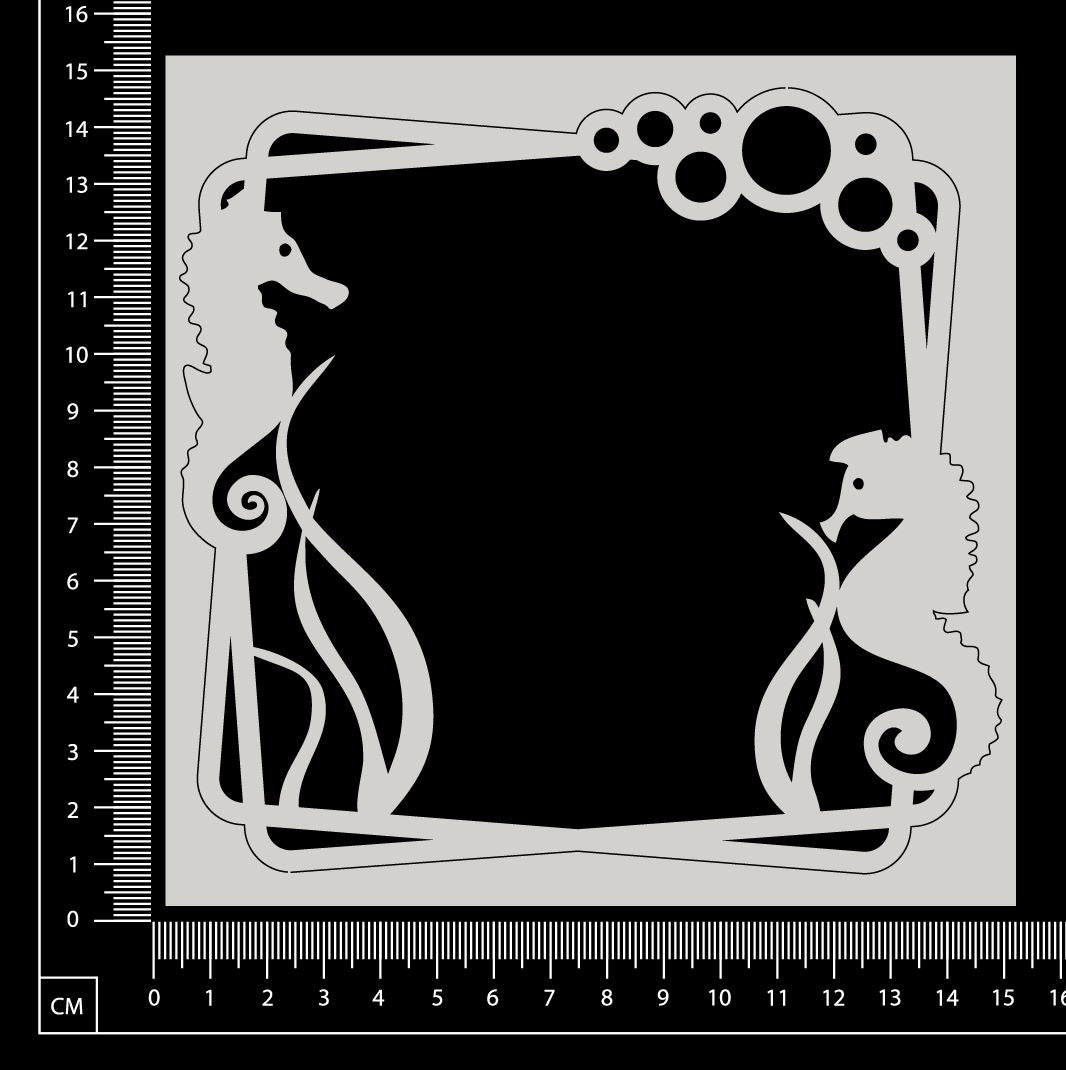 Seahorse Frame - White Chipboard