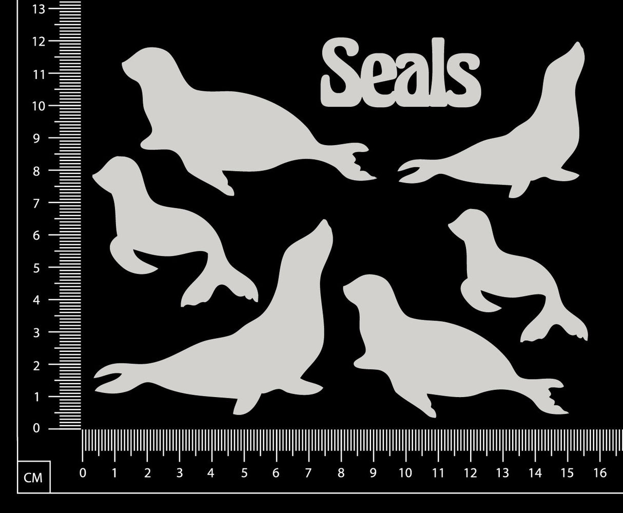 Seals Set - White Chipboard