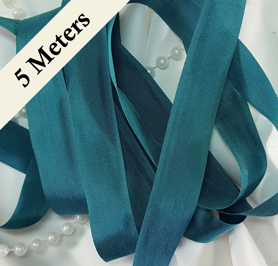 Seam Binding - YQ - Teal Blue - 5 meters