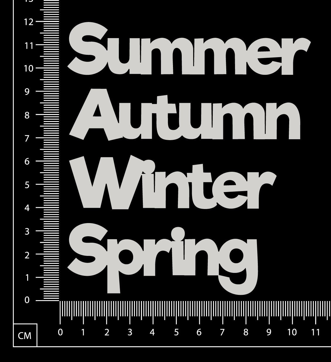 Seasons - White Chipboard