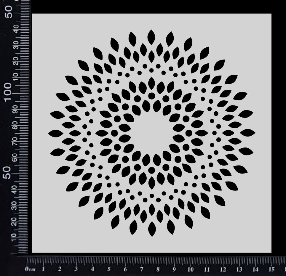 Seed Circle - Stencil - 150mm x 150mm