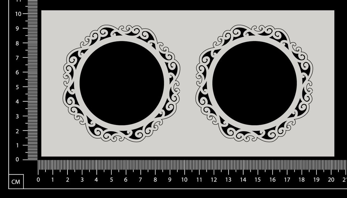 Sienna Frame - A - Small - Set of 2 - White Chipboard