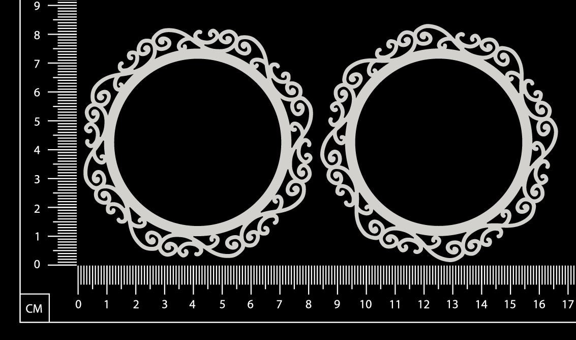 Sienna Frame - A - Small - Set of 2 - White Chipboard