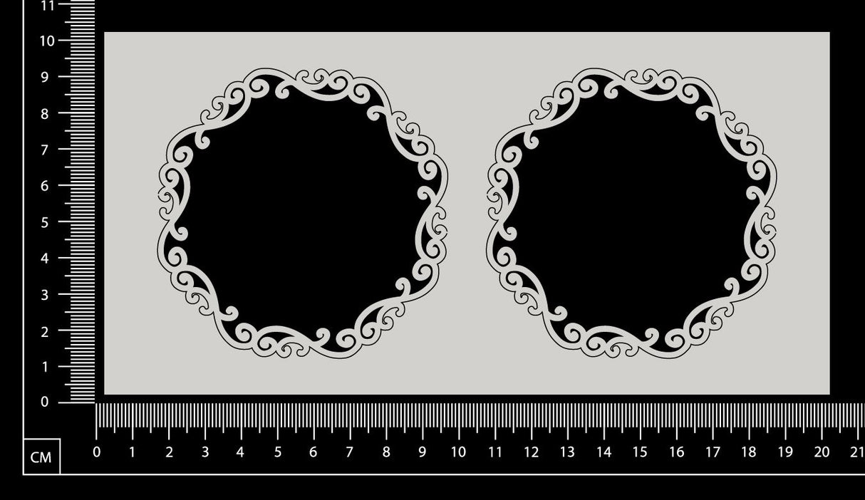 Sienna Frame - B - Small - Set of 2 - White Chipboard