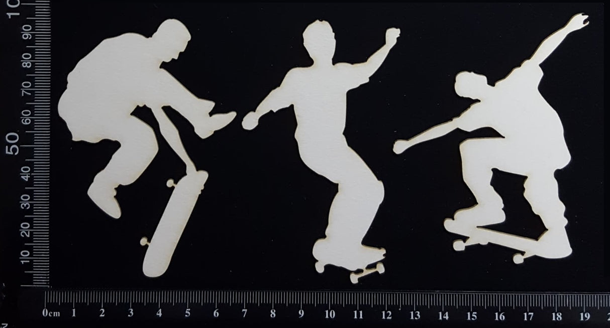 Skateboarders - White Chipboard