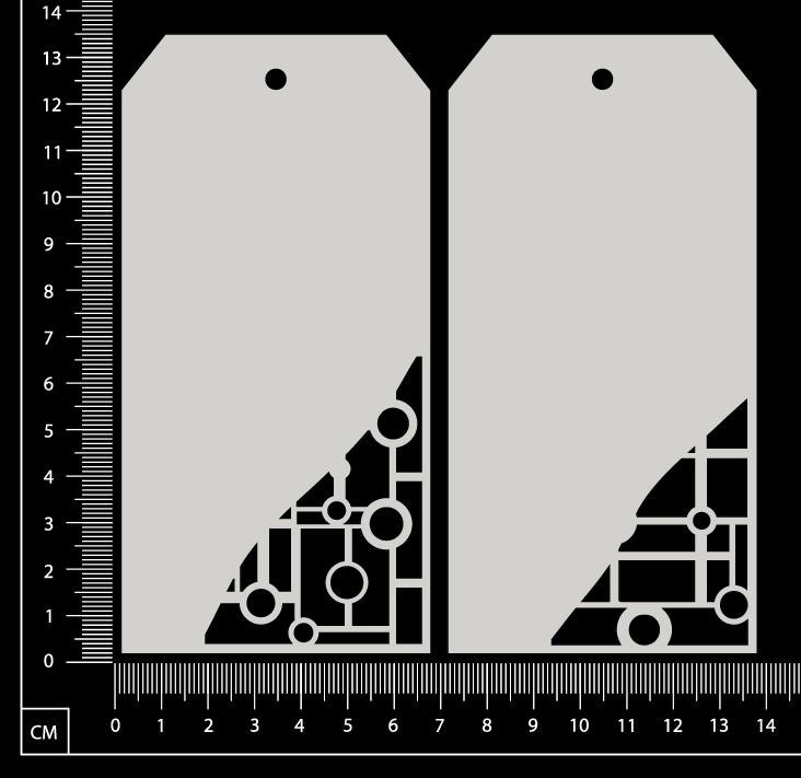 Skeleton Tag Set - AG - Medium - White Chipboard