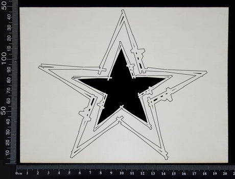 Sketched Star Frames - White Chipboard