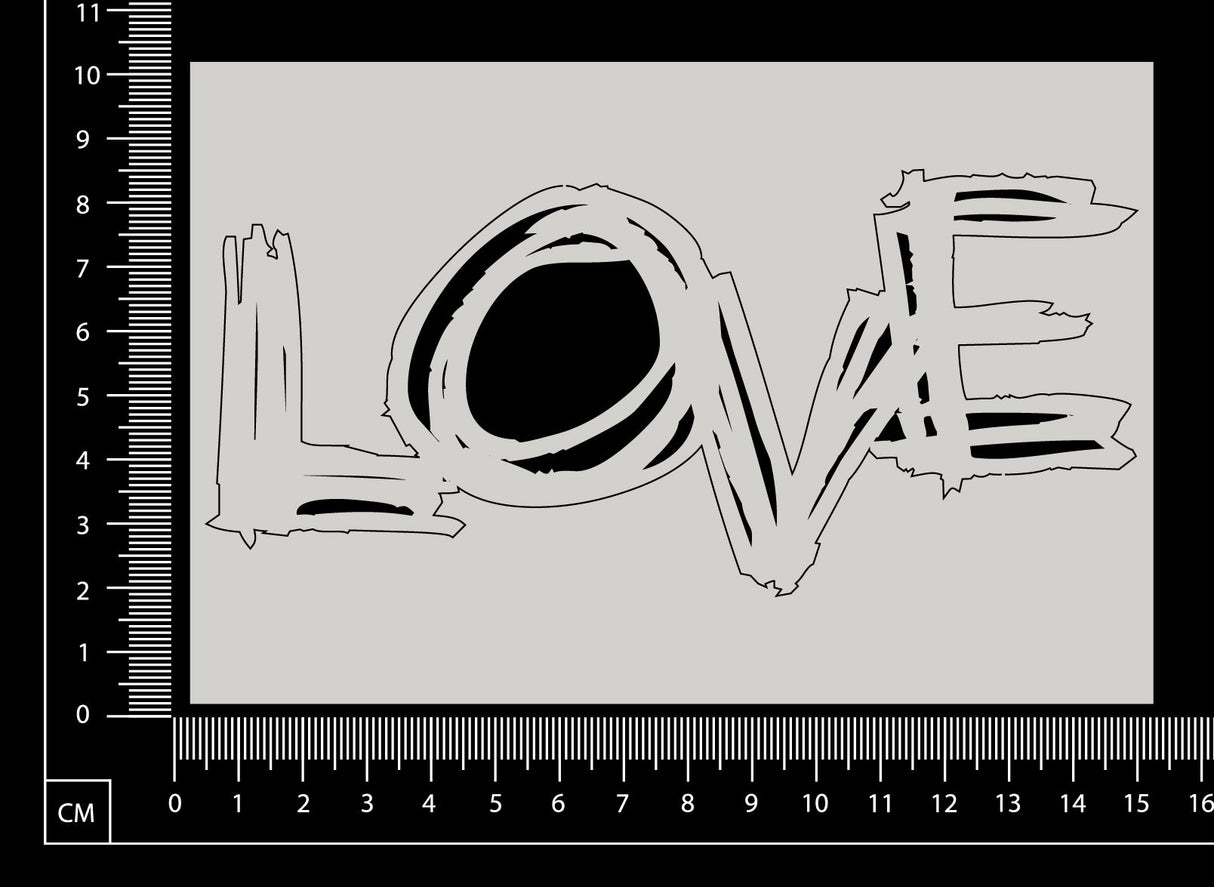 Sketchy Love - White Chipboard