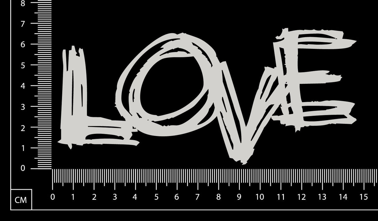 Sketchy Love - White Chipboard