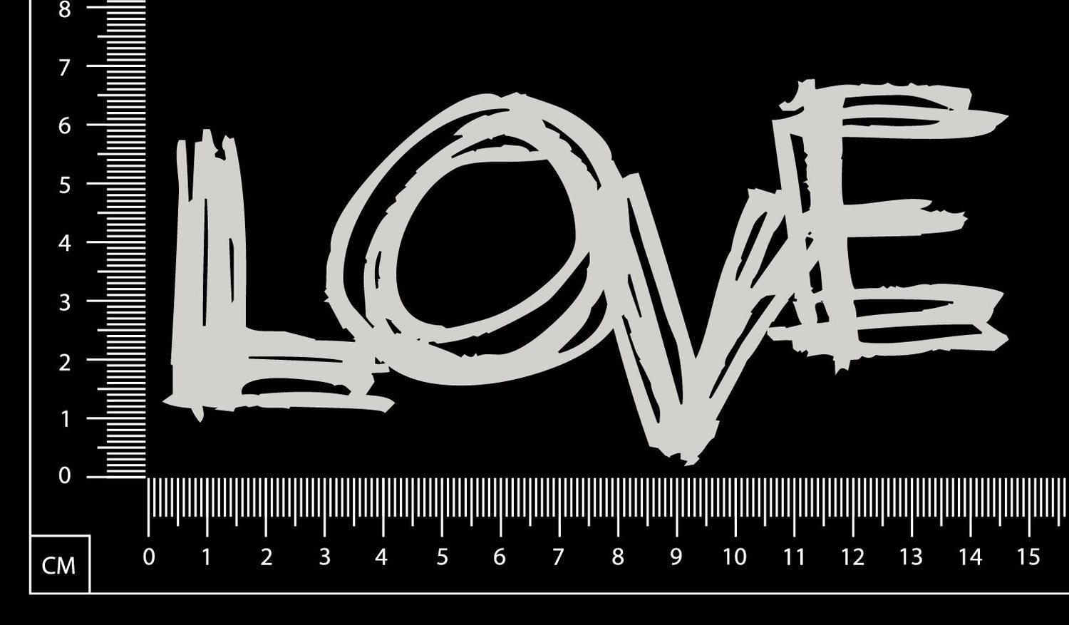 Sketchy Love - White Chipboard