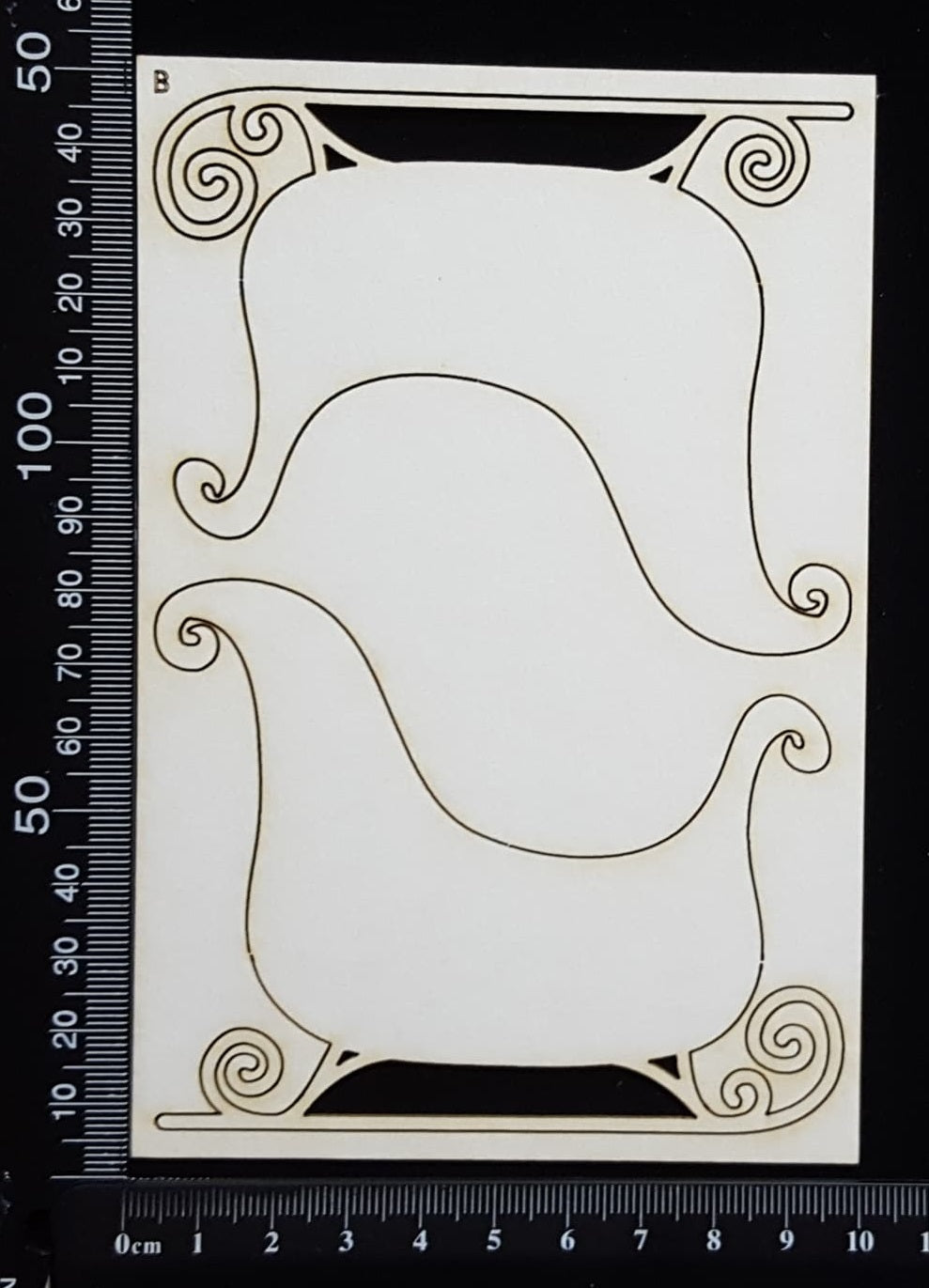 Sleigh Set - B - White Chipboard