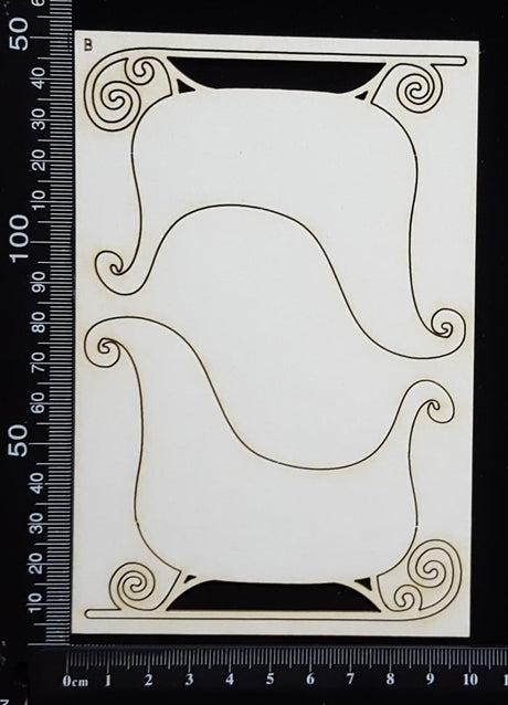 Sleigh Set - B - White Chipboard