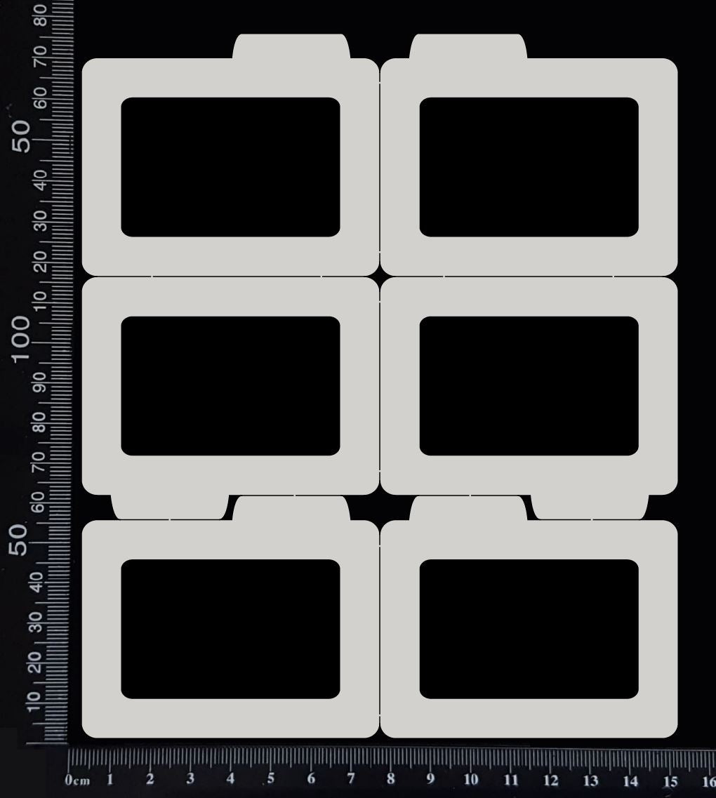 Slides - Set B - White Chipboard