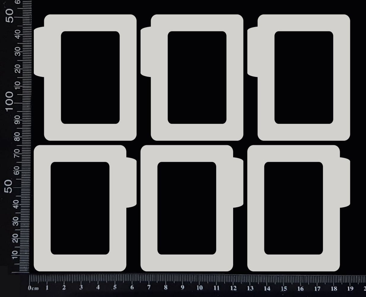 Slides - Set B - White Chipboard