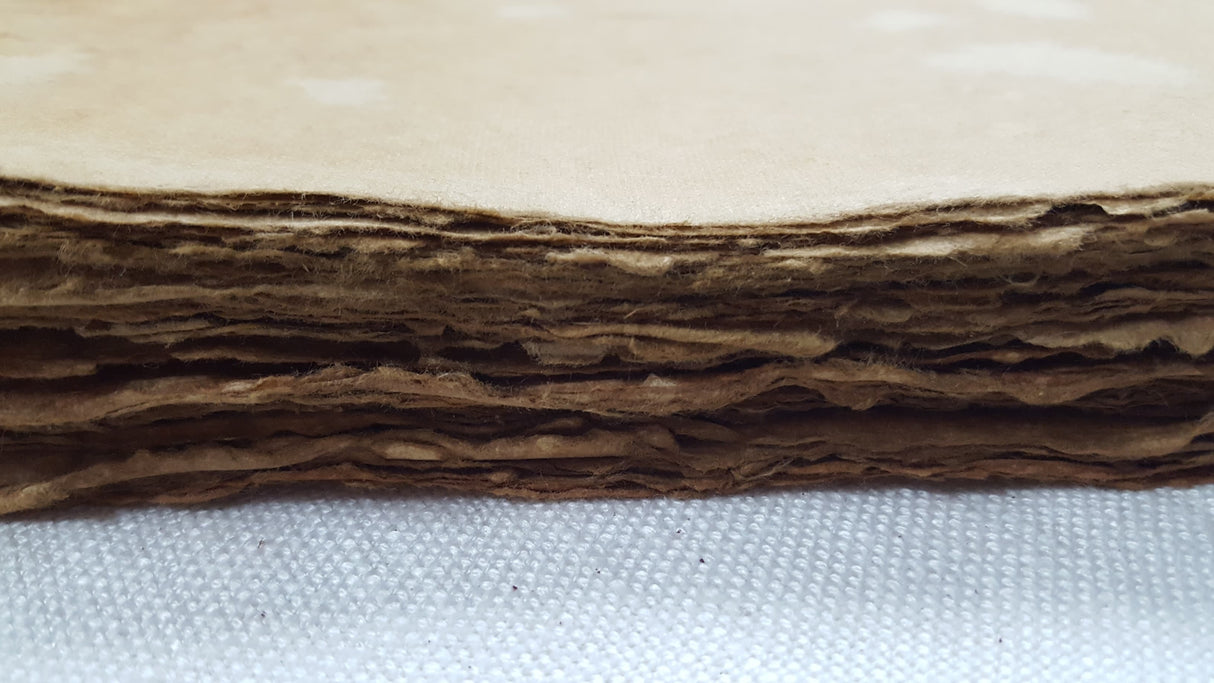 Handmade Deckled Edge Paper Pack - Set of 5 - 23cm x 31cm