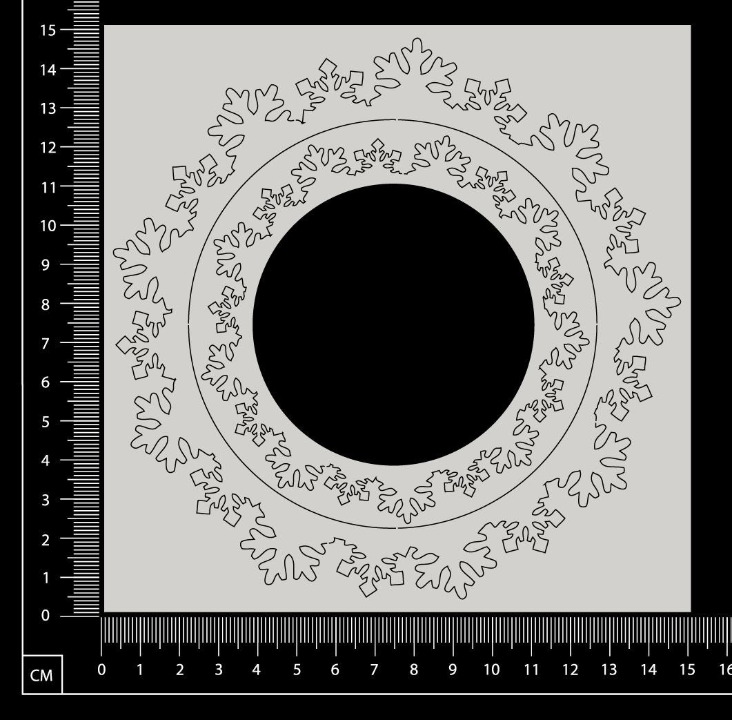 Snowflake Frame Set - White Chipboard