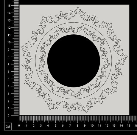 Snowflake Frame Set - White Chipboard