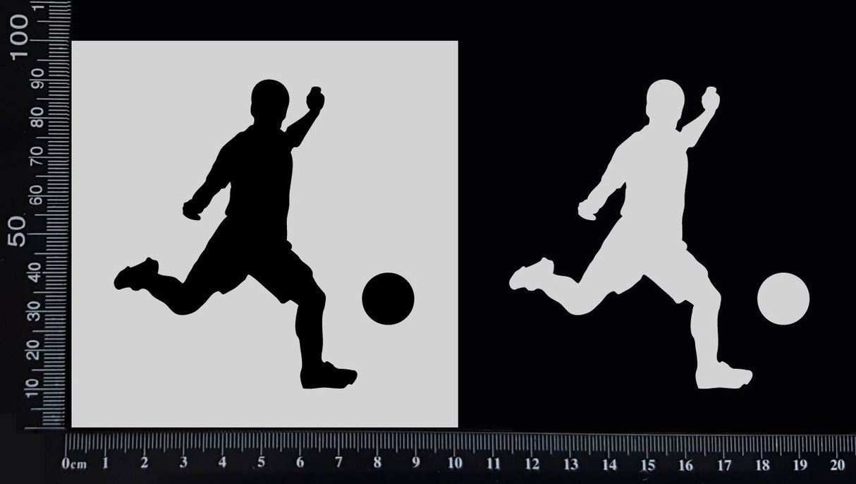 Soccer Player - Stencil - 100mm x 100mm