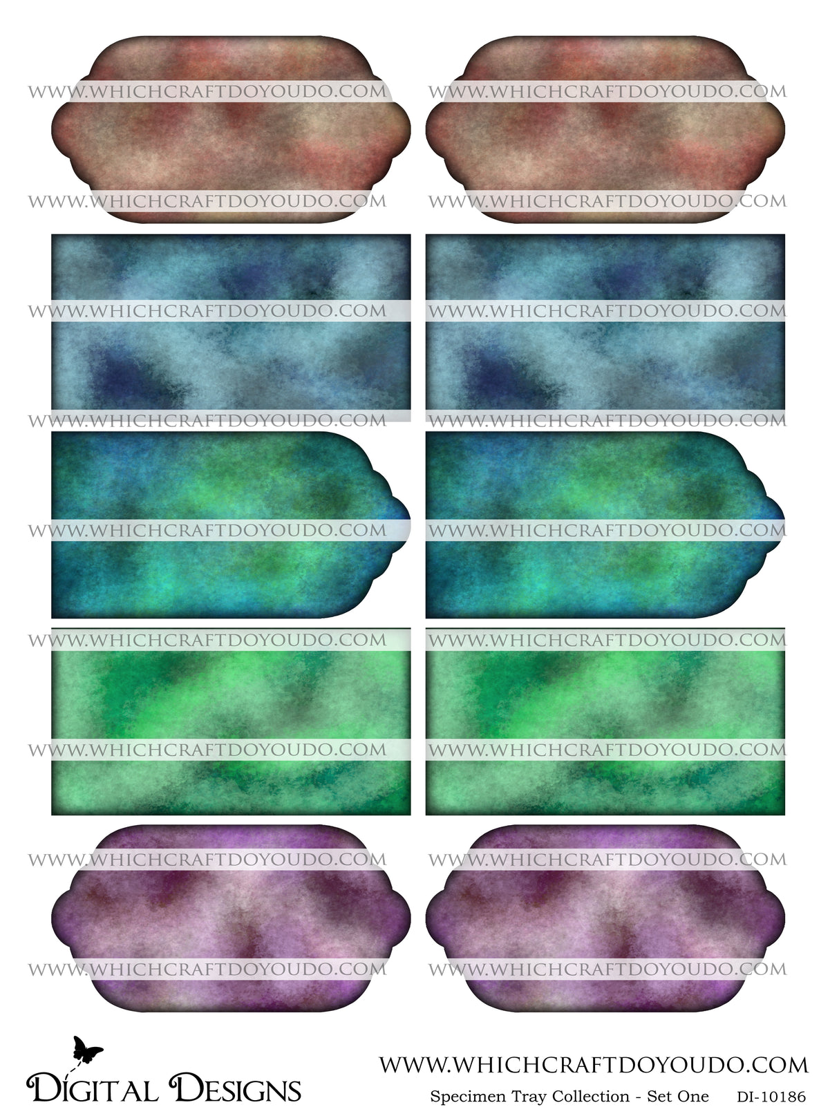 Specimen Tray Collection - Set One - DI-10186 - Digital Download