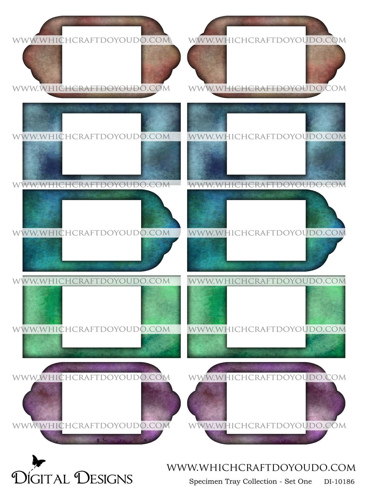 Specimen Tray Collection - Set One - DI-10186 - Digital Download