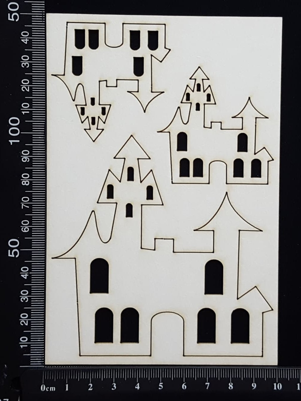 Spooky Houses - White Chipboard