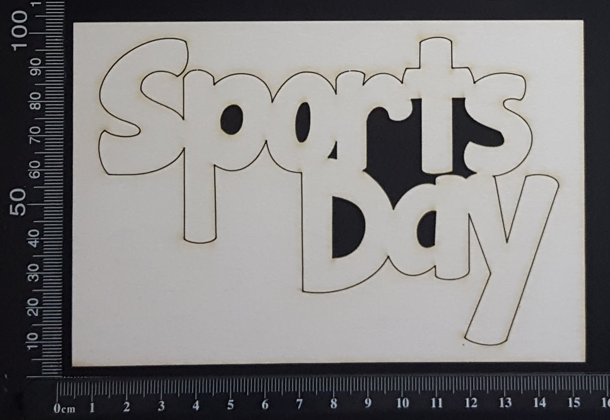 Sports Day - Large - White Chipboard