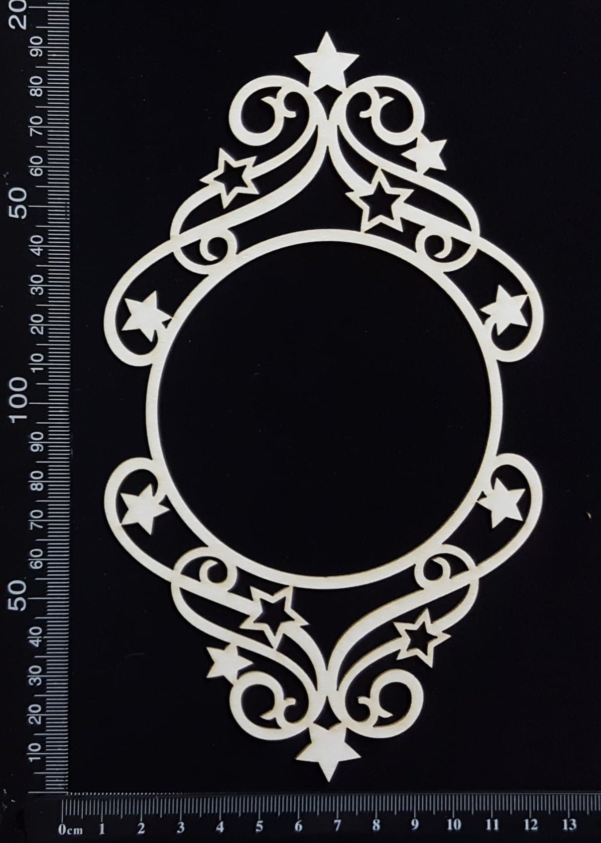 Star Frame - F - Large - White Chipboard