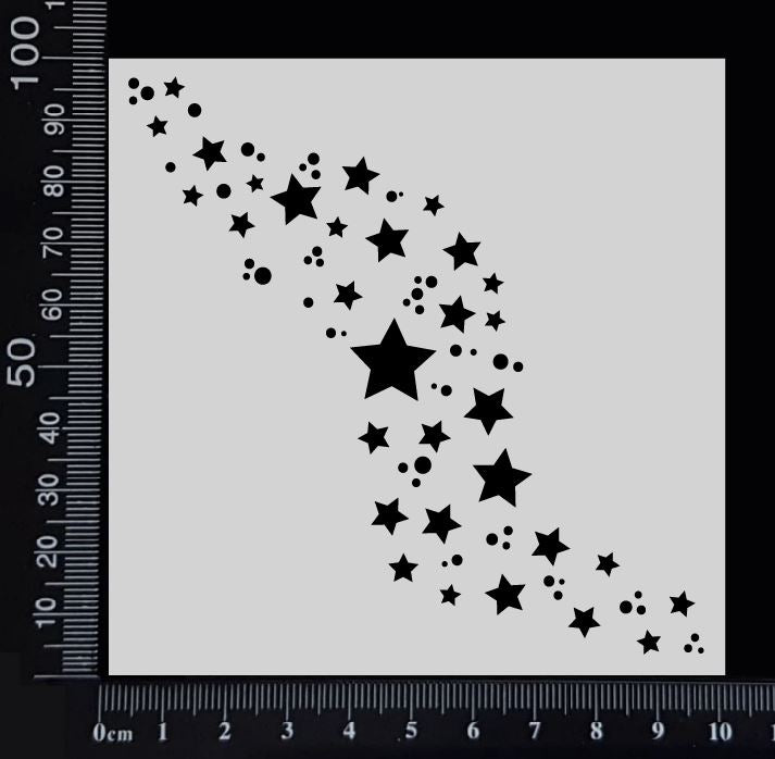 Star Trail - B - Stencil - 100mm x 100mm