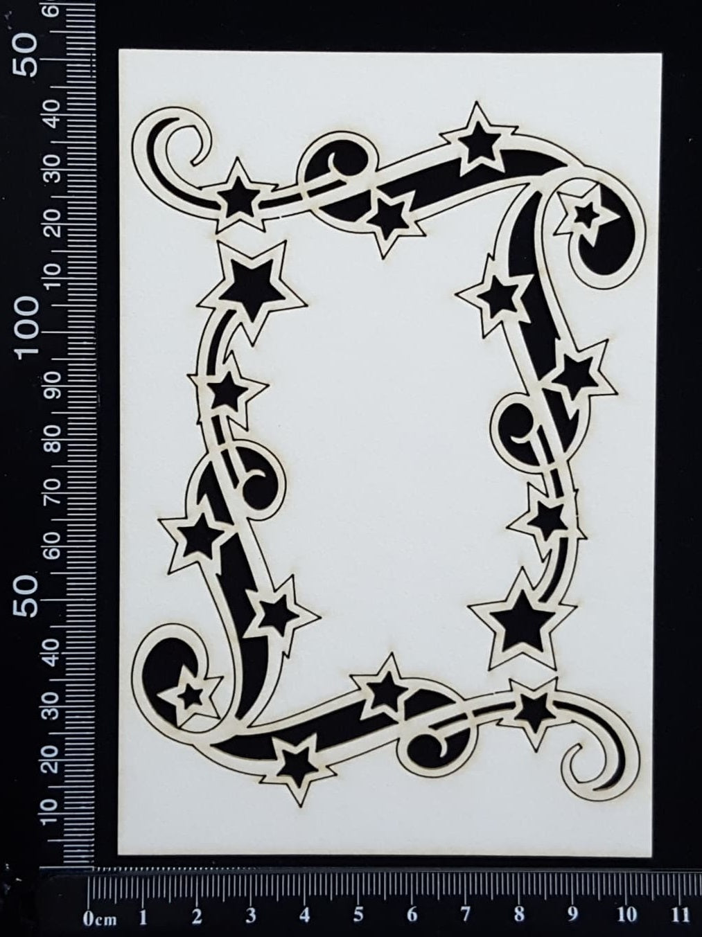 Star Corners - D - Small - White Chipboard