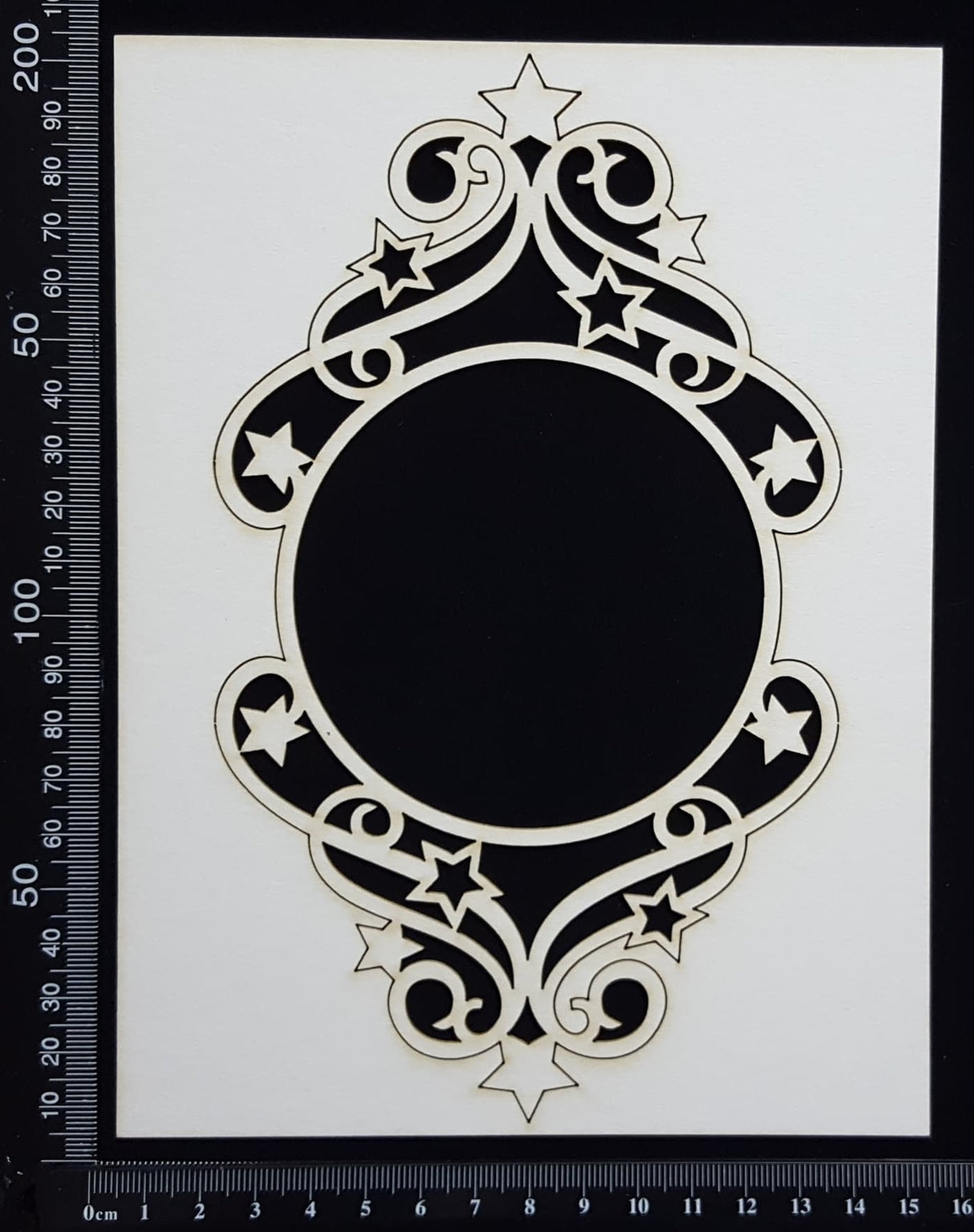 Star Frame - F - Large - White Chipboard
